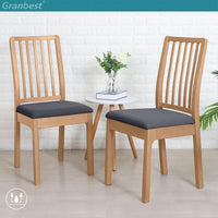 1 x RAW Customer Returns Granbest Elegant Set of 6 Waterproof Dining Chair Seat Covers Dining Room Banquet Kitchen Party Hotel Set of 6, Grey  - RRP €26.54