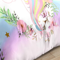 1 x RAW Customer Returns Unicorn children s bed linen set 135 x 200 cm for girls, 2 pieces, super soft, breathable print children s bed linen with zip, washable, durable children s duvet cover and pillowcase 80 x 80 cm, colorful - RRP €30.24