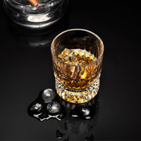 1 x Brand New KANARS Hand Cut Crystal Whisky Glasses, Whiskey Tumblers in Presentation Box, Unique Anniversary Birthday Gift Ideas for Dad Grandpa Boyfriend Husband, 270 ml - RRP €50.16