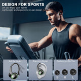 1 x RAW Customer Returns Bluetooth Headphones Sport, in Ear Wireless with 2 ENC Microphone for HD Call, Bloototh 5.3 Bass Boosted Stereo Sound Earbuds with 48H USB C Charging Case LED Display, IP7 Waterproof Earbuds Running - RRP €25.42