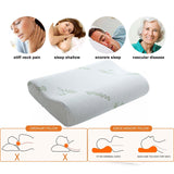 1 x RAW Customer Returns Ecosafeter Contoured Memory Foam Pillow - Deep Sleep Orthopedic Neck Pillow, Hypoallergenic Washable Soft Support Premium Quality Non-Standard Size - RRP €26.87