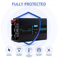 1 x RAW Customer Returns CAPTOK Voltage Converter 1500W 3000W Pure Sine Wave Inverter DC 24V to AC 230V EU Socket Dual LCD Digital Display Converter - RRP €131.09