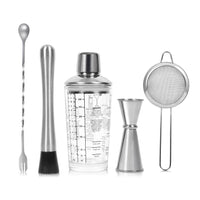 7 x Brand New SAVORLIVING 12oz Cocktail Shaker Set, 5 Piece Stainless Steel Bartender Kit, Bar Tools for Mixing Drinks, Built-in Muddler, Jigger, Bar Spoon, Strainer, Bartender Set as Gift - RRP €244.93