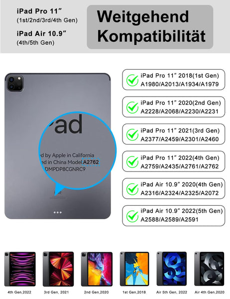 iPad Air 4th Gen/ iPad Air 5th Gen 10.9/ iPad Pro 11 2nd Gen