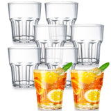 1 x RAW Customer Returns Tebery 8 x 250 ml plastic water glasses, whiskey glasses cocktail cups made of PP plastic, acrylic glass drinking cups, reusable, for home, restaurants, grill - RRP €16.51