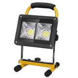 1 x RAW Customer Returns Coquimbo 40W Rechargeable Battery LED Spotlight, 2000LM Outdoor Battery LED Spotlight, 360 Rotatable Portable Work Light for Garden, Workshop, Garage, Camping, Construction Site - RRP €36.02