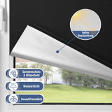 3 x RAW Customer Returns Sanfree blackout roller blind without drilling, clamp-on, reflective thermal function, clamp-on blinds for windows, privacy window blinds, opaque, adjustable clamp brackets, black 45 x 170 cm W x H  - RRP €32.97