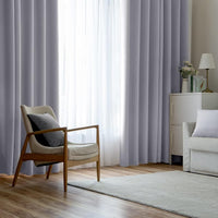 1 x RAW Customer Returns MIULEE Short Window Curtain with Eyelets, Blackout Curtains for Small Windows, Blackout Curtain Modern Living Room Bedroom, Set of 2 Soft Blackout Curtains, Each H 175 XW 140 cm - RRP €35.99