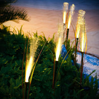 1 x RAW Customer Returns Solar lamps for outdoor garden, pack of 4 LED garden decoration reed solar plug garden lights, IP65 waterproof solar feather light for outdoor, lawn, balcony, and terrace decoration - RRP €24.05