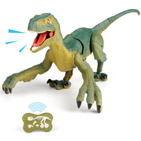 1 x RAW Customer Returns NEXBOX Remote Controlled Dinosaur Toy for Children - RC Electric Dino with Lights and Sound, Walking, Roaring, Twist, Birthday Gift 3 4 5 6 7 8-12 Years Boys and Girls - RRP €38.2