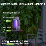 1 x RAW Customer Returns Mosquito Killer Lamp, Electric Insect Killer with Night Light 2 in 1, Powerful Pest Control Traps for Indoor and Outdoor - RRP €28.22