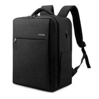 1 x RAW Customer Returns HOMIEE hand luggage backpack travel backpack men Ryanair 40x20x25, laptop backpack 15.6 inch waterproof laptop backpack with laptop compartment compartments for business uni boys black - RRP €39.99