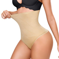 1 x Brand New Bafully women s figure-shaping girdle briefs with tummy-reducing effect, 4 spiral steel rods, shaping waist briefs, seamless girdle pants XL-2XL, skin color  - RRP €18.14