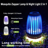 1 x RAW Customer Returns Mosquito Killer Lamp, Electric Insect Killer with Night Light 2 in 1, Powerful Pest Control Traps for Indoor and Outdoor - RRP €33.43