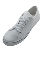 1 x RAW Customer Returns GladRags Women s Girls Low Top Canvas Sneakers Pumps Plimsolls White Size 3 UK 36 EU - RRP €60.0