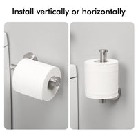 1 x RAW Customer Returns KES toilet paper holder stainless steel SUS304 toilet paper holder toilet roll holder paper holder toilet paper holder paper roll holder 2 pieces brushed, A2175S12-2-P2 - RRP €26.99