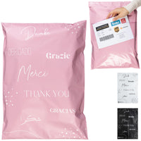 1 x RAW Customer Returns 20 LARGE Vinted Shipping Envelopes with delivery note - XXL 60x45cm - NON-TRANSPARENT ULTRA-RESISTANT - Plastic Shipping Bags - Pouches for Postal Shipping - thank you - RRP €19.67