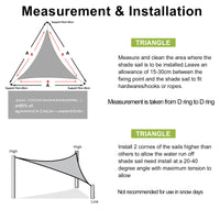 1 x RAW Customer Returns LOVE STORY Shade Sail Awning 3x3x3m Triangular Waterproof Awnings UV Rays Protection for Outdoor Terrace Balcony Patio Garden Cream - RRP €32.99