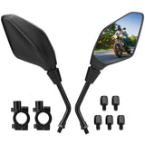 1 x RAW Customer Returns KEMIMOTO E24 Approved Motorcycle Rearview Mirrors, 360 Rotating Folding Motorcycle Mirror, 7 8 22mm Side Mirror Compatible with Moped Scooter ATV MT0 - RRP €18.99