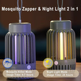 1 x RAW Customer Returns Mosquito Killer Lamp, Electric Insect Killer with Night Light 2 in 1, Powerful Pest Control Traps for Indoor and Outdoor - RRP €28.75