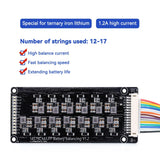 1 x RAW Customer Returns Active Equalizer Balancer, 1.2A Inductive BMS Balancer Energy Transfer 2.0V 4.5V Lithium Battery Active Equalizer PCB Protection Board 14S  - RRP €22.89