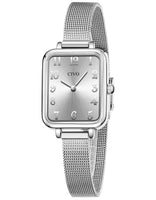 1 x RAW Customer Returns CIVO Women s Watch Silver Waterproof Minimalist Rectangle with Stainless Steel Mesh Bracelet Fashion Dress Elegant Casual Quartz Watch for Women - RRP €31.99