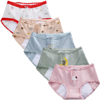 1 x Brand New Hornice Teenage Girls Period Underwear Cotton Leak-proof Menstrual Briefs Panties for Kids 8-18 Years 5 Pack  - RRP €27.6