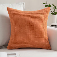 1 x RAW Customer Returns MIULEE Set of 2 cushion covers, decorative cushions, grainy decorative cushion covers, sofa cushions, decorative cover, soft couch cushions, decorative cushions for sofa, living room, bedroom, 50 x 50 cm, orange - RRP €20.99