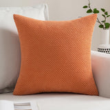 1 x RAW Customer Returns MIULEE Set of 2 cushion covers, decorative cushions, grainy decorative cushion covers, sofa cushions, decorative cover, soft couch cushions, decorative cushions for sofa, living room, bedroom, 50 x 50 cm, orange - RRP €20.99