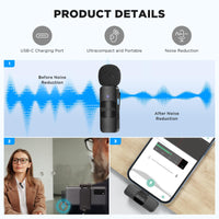 1 x RAW Customer Returns BOYA BY-V20 Wireless Lavalier Microphone, USB-C Wireless Microphone for iPhone 15 Android Smartphone Type-C Mini Vlog Microphone for Podcast Facebook Youtube Vlogging Video Recording - RRP €59.95