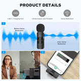 1 x RAW Customer Returns BOYA BY-V20 Wireless Lavalier Microphone, USB-C Wireless Microphone for iPhone 15 Android Smartphone Type-C Mini Vlog Microphone for Podcast Facebook Youtube Vlogging Video Recording - RRP €59.95