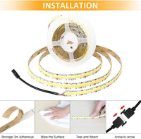 1 x RAW Customer Returns PAUTIX CCT COB LED Strip 5M Dimmable Warm White Cold White 2700K-6500K, 640LEDs m 24V LED Strip Lights CRI90 for Bedroom Kitchen Home DIY Lighting LED Strip ONLY, No Power Supply and Dimmer  - RRP €30.24