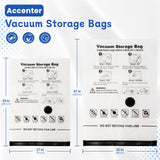 1 x RAW Customer Returns Accenter 5-Pack Vacuum Bags for Clothing Huge Size Vacuum Bags for Duvets Space Saving Clothes Vacuum Bags Blankets Storage 3 Pack 120x90cm 2 Pack 100 x 70 cm - RRP €20.99