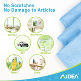 1 x RAW Customer Returns AIDEA Microfiber Cloths 50 Pieces-Microfiber Cloth, Lint-Free, Reusable Microfiber Cloths Cleaning Cloths-Very Absorbent, Streak-Free for Home, Kitchen, Car, Window 30 x 30 cm - RRP €23.99