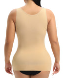 1 x RAW Customer Returns YARRCO Women s Shape Undershirt Tummy Control Shirt Shapewear Tank Top Shaping Bra Shirt Shaping Top Body Shaper Seamless Figure-Shaping Tank Top Black Beige, 3XL  - RRP €30.24