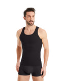 1 x RAW Customer Returns FINN figure-shaping compression undershirt for men - sleeveless shapewear tank top with tummy control effect - body shaper for men made of cotton black XL - RRP €39.31