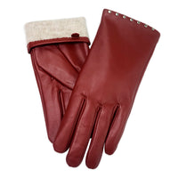 1 x RAW Customer Returns Acdyion Women s Winter Leather Gloves Touchscreen Warm Cashmere Lining Elegant Slim Fit Real Leather Winter Gloves Daily Leisure Outdoor - RRP €19.02