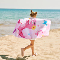 1 x RAW Customer Returns WERNNSAI Unicorn Beach Towel - 76 x 150 cm Pink Polyester Camping Towels for Girls Kids Quick Drying Bath Towel Ultra Absorbent Super Soft Beach Blanket Pool Travel Swimming Bath Towel - RRP €9.83