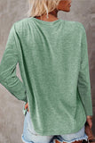 4 x Brand New SMENG Women s Long-Sleeved Shirt Crew Neck Women s Pullover Casual T-Shirt Stripes Women s Pullover Long Shirt Shirts Top Bean Green M - RRP €111.96