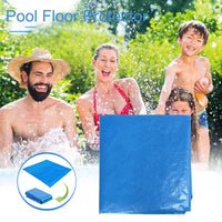 1 x RAW Customer Returns Pool ground sheet, pool ground cloth, foldable swimming pool floor protection, waterproof rectangular pool mat for frame pool and above ground pools 396 396cm  - RRP €30.35