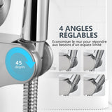 4 x RAW Customer Returns JOMOLA Shower Head Holder Without Drilling 4 Angle Adjustable Hand Shower Holder Vacuum Suction Cup Shower Head Holder Removable Wall Mount Shower Holder Nickel - RRP €72.44