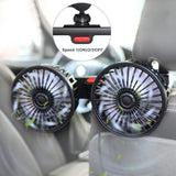 1 x RAW Customer Returns Ymenow 5V 2A Dual Head Headrest Car Fan, USB Fan Cooler with 3 Speeds, Clip Lock Fan for Back Seat, 360 Rotatable Car Fan Electric Vehicle Fan for SUV Truck Stroller - RRP €28.51