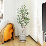 1 x RAW Customer Returns Kazeila Artificial Eucalyptus Plant 150 cm Artificial Plants Large Decorative Plants with Natural Stems for Home Decor Room Decoration Bedroom Decoration 1 Pack  - RRP €60.44