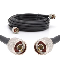 1 x RAW Customer Returns RANGEFUL N male to N male coaxial cable 10m 50ohm 5D-FB 7.5mm extension ultra low loss antenna cable WiFi RF antenna GSM 3G 4G LTE 5G router signal amplifier Lora Ham CB radio - RRP €28.96