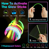 1 x Brand New Shengruili LED light toy party items, 25 pieces LED toys party, glow stick party set, party item set for children, gifts for children, birthday, Halloween, Christmas, party gifts - RRP €7.51