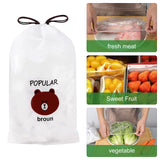 1 x Brand New KERANEET 150 Pieces Fresh Keeping Bags Reusable Waterproof Sealing Bags Cling Film with Elastic Band Reusable Dust Cover for Kitchen Vegetables Freshness Protection at Home - RRP €20.4