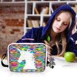 6 x Brand New Unicorn insulated bag lunch box bag kids bread bag cooler bag lunch bag flip sequin tote lunch bags with shoulder strap, picnic bag lunch bag gifts for girls at school - RRP €103.68