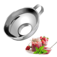 1 x RAW Customer Returns NSXIN funnel jam large opening filling funnel, stainless steel jam funnel adjustable funnel for jam with large diameter, S L S, stainless steel  - RRP €7.04