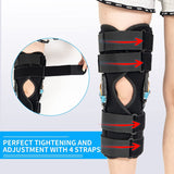 1 x RAW Customer Returns Short Knee Brace Adjustable Knee Brace Stabilization ROM Postoperative Knee Immobilizer Adjustable Knee Immobilizer with Lateral Leg Stabilizers for Meniscus Tears Men Women L  - RRP €49.33