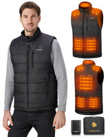 1 x RAW Customer Returns Sevdiea men s heating vest with power bank 16000mAh 7.4V included, Hilpert heated vest, heat vest with rechargeable battery-XL - RRP €81.67